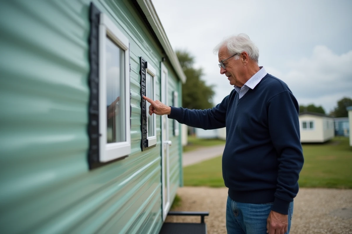 Homme nettoyant la plaque d